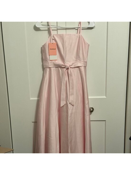 Other - Kismissal Blushing Pink Girls' Dress with Tie Waist, Size 12